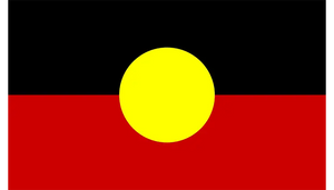 An image of the Aboriginal Flag